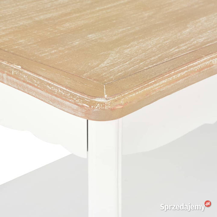 Stolik kawowy białobrązowy 875x42x44 lite drewno Warszawa
