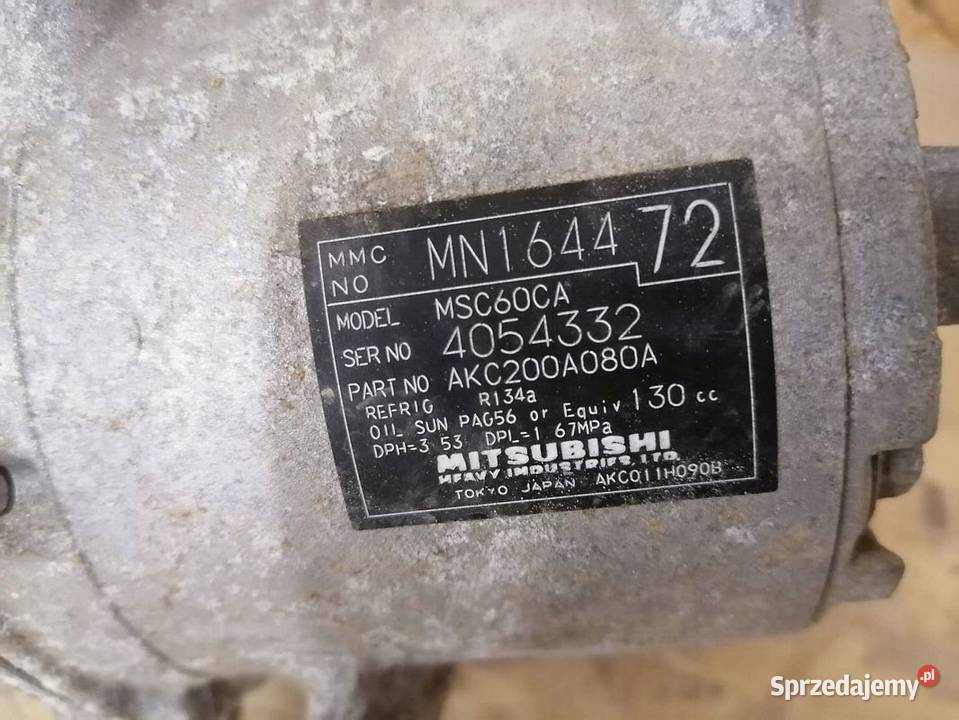 Sprężarka Klimatyzacji Mitsubishi Colt CZ3 VI 08 osobowe Pleszew sprzedam