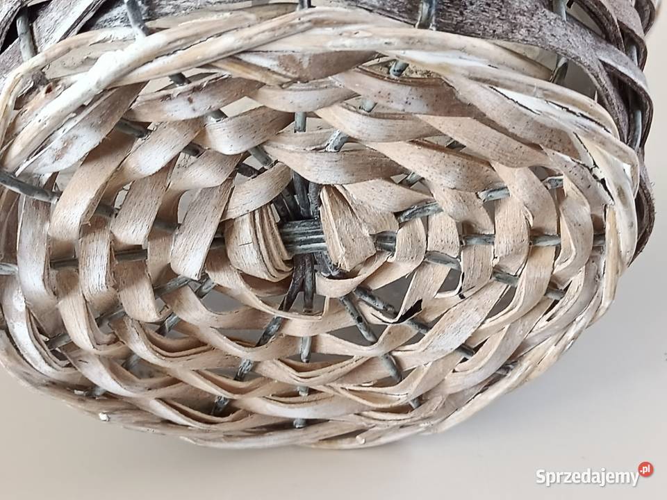 Koszyk pleciony z wikliny sielski styl na lubelskie Zamość