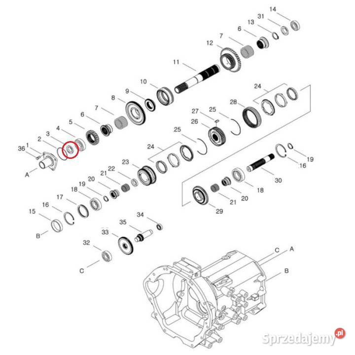 Uszczelniacz 35 x 45 x 8 mm LS MT350 LS MT360 podkarpackie Tajęcina