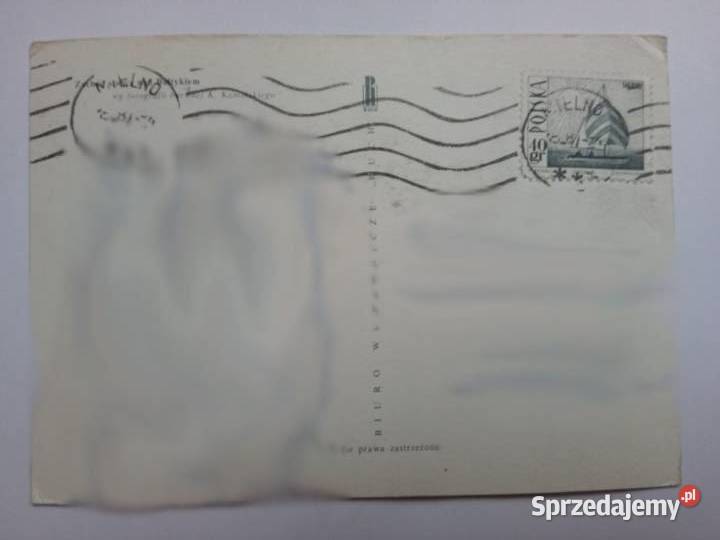 Pocztówka Zachód słońca Bałtykiem z lat 80tych Dąbrowa Górnicza