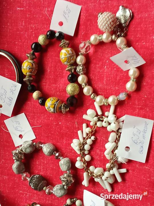 Bransoletki tanio kamień i metal Prusim