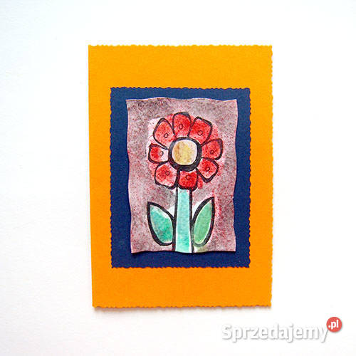 kartki bez życzeń kartki z kwiatami malowane