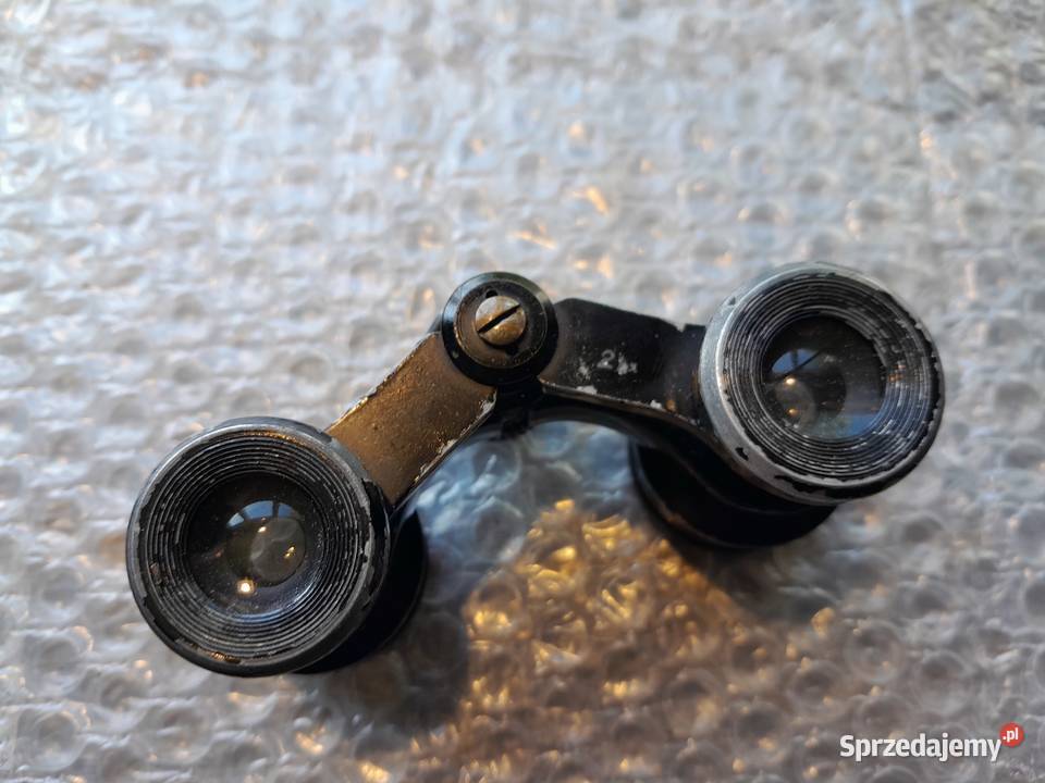 Stara mała lornetka teatralna zabytek retro śląskie Dąbrowa Górnicza