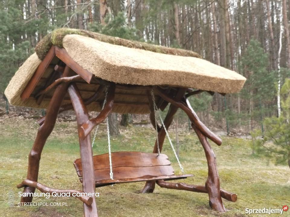 Altana trzciną strzecha domki dachy mazowieckie Radom