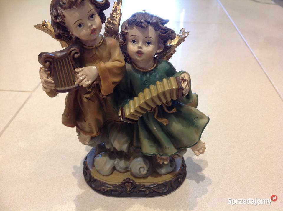 Piękna Figurka Grające Aniołki Dekoracja lubuskie