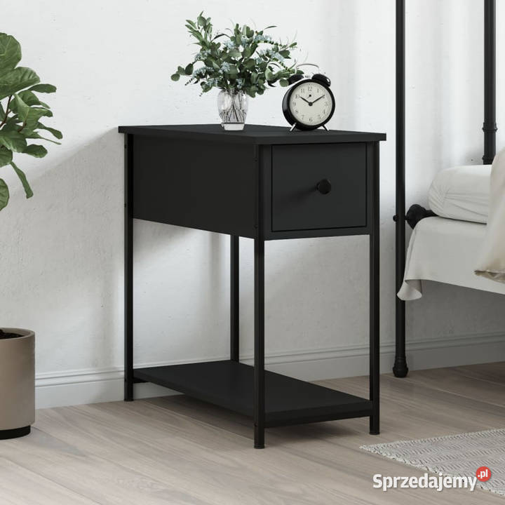 Szafka nocna czarna 30x60x60 materiał Warszawa