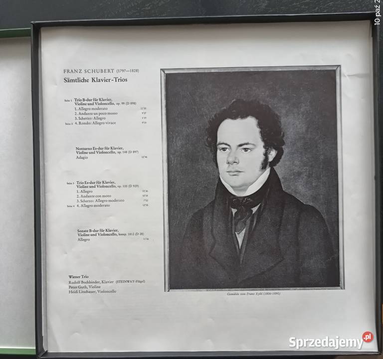 Album winylowy Franz Schubert Tria Fortepianowe Wronki
