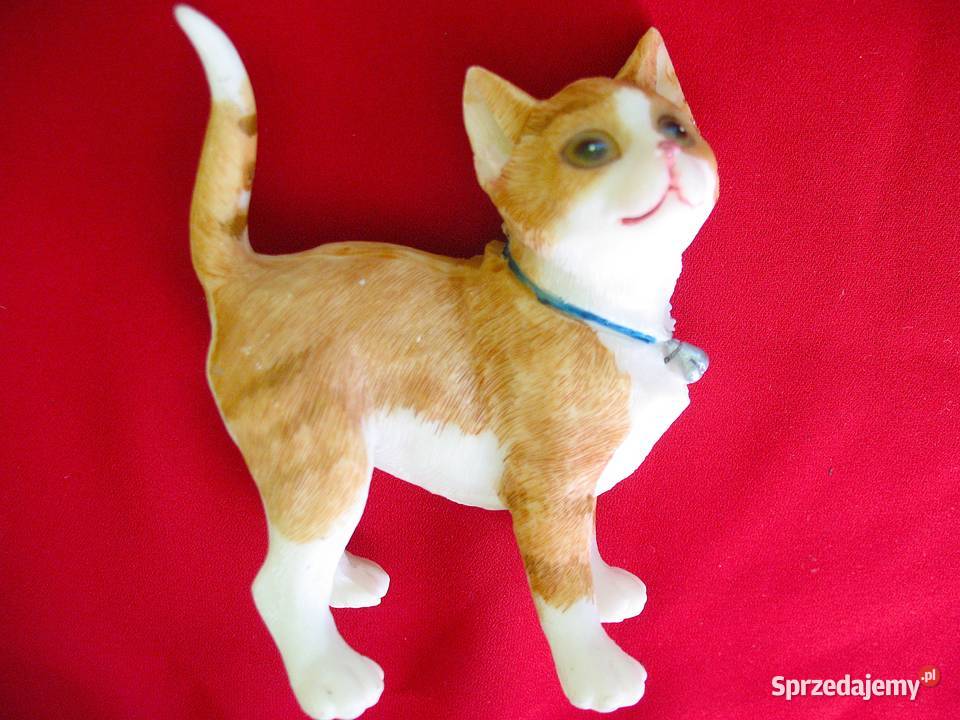 Kot rudy mały kotek ceramika utwardzana 9 x 7 x Dom i Ogród Siedlce