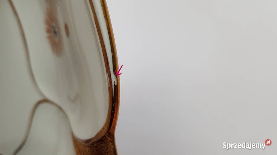 Stara sygnowana porcelanowa patera talerz ok 30