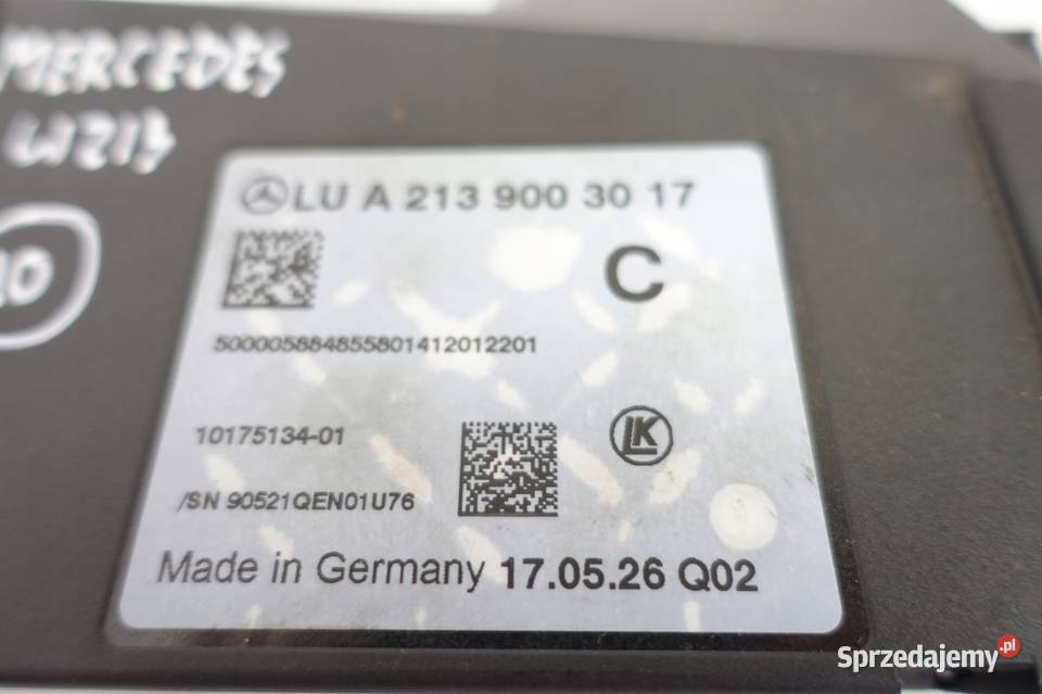 Mercedes W213 C213 MODUŁ STEROWNIK A2139003017 osobowe Rudka