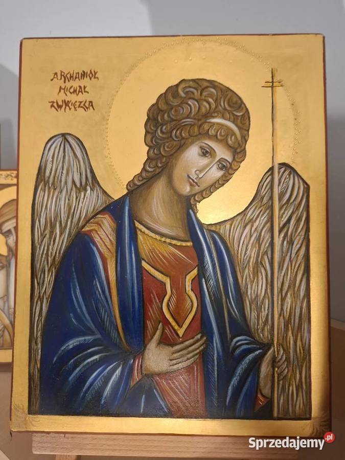 Ikona Trójcy Świętej pisana na desce lipowej Szczecin sprzedam