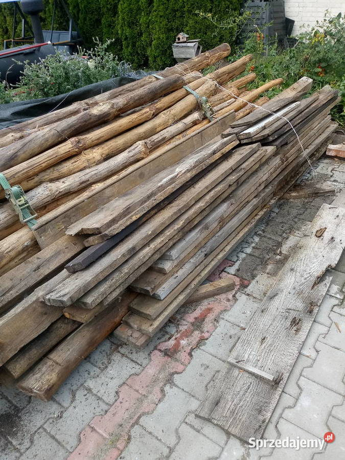 Sprzedam sezonowane drewno do budowy altany Pozostałe Sieradz