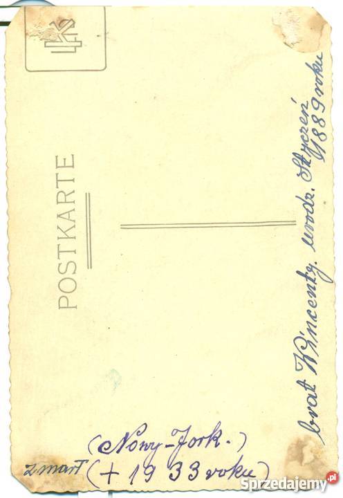 Stare zdjęcie ciekawy opis opis lata 20te 30te Ostrów Wielkopolski