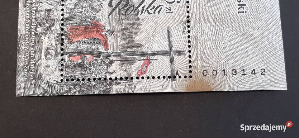 RARYTASUNIKAT BLOK 284 Błąd druku Makulatura