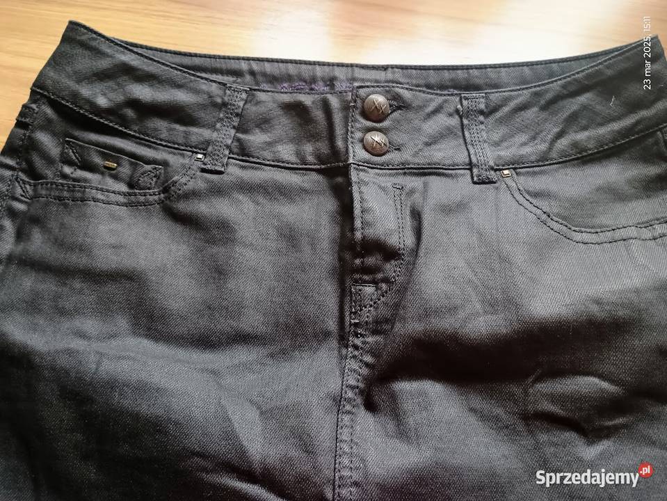 Czarna nowa jeansowa spodniczka rozmiar 38 czarny Poznań