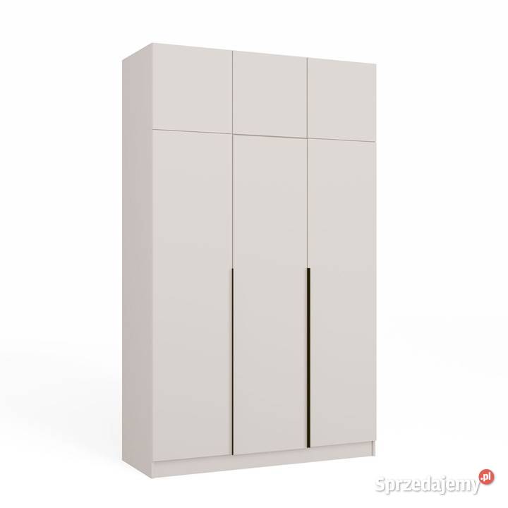 Duża szafa 3drzwiowa SENSO 3D z nadstawkami 150cm