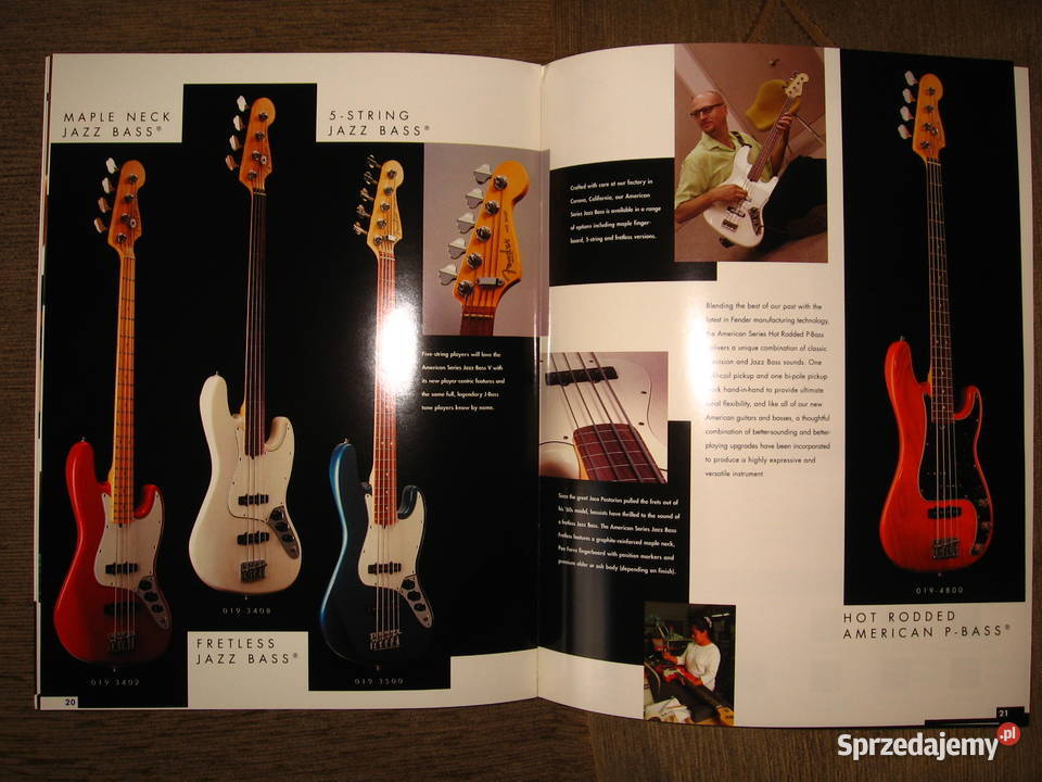 Fender American Series Guitars katalog broszura Kępice