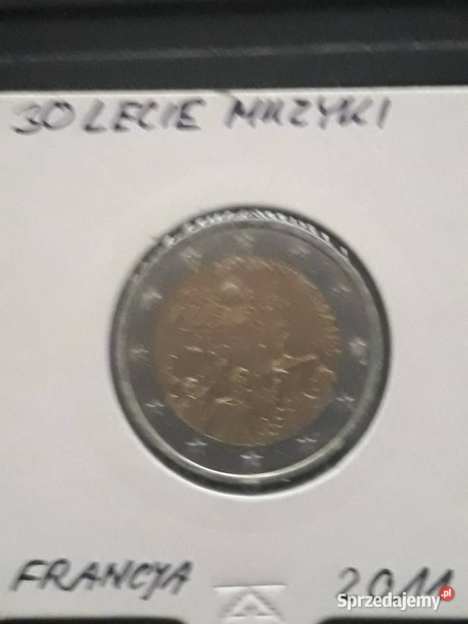 2 Euro Francja 2011 r 30 lecie Muzyki Konin