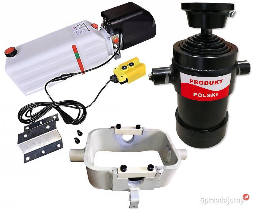 Zestaw Hydrauliczny Siłownik skok 1000 kołyska Solec Kujawski