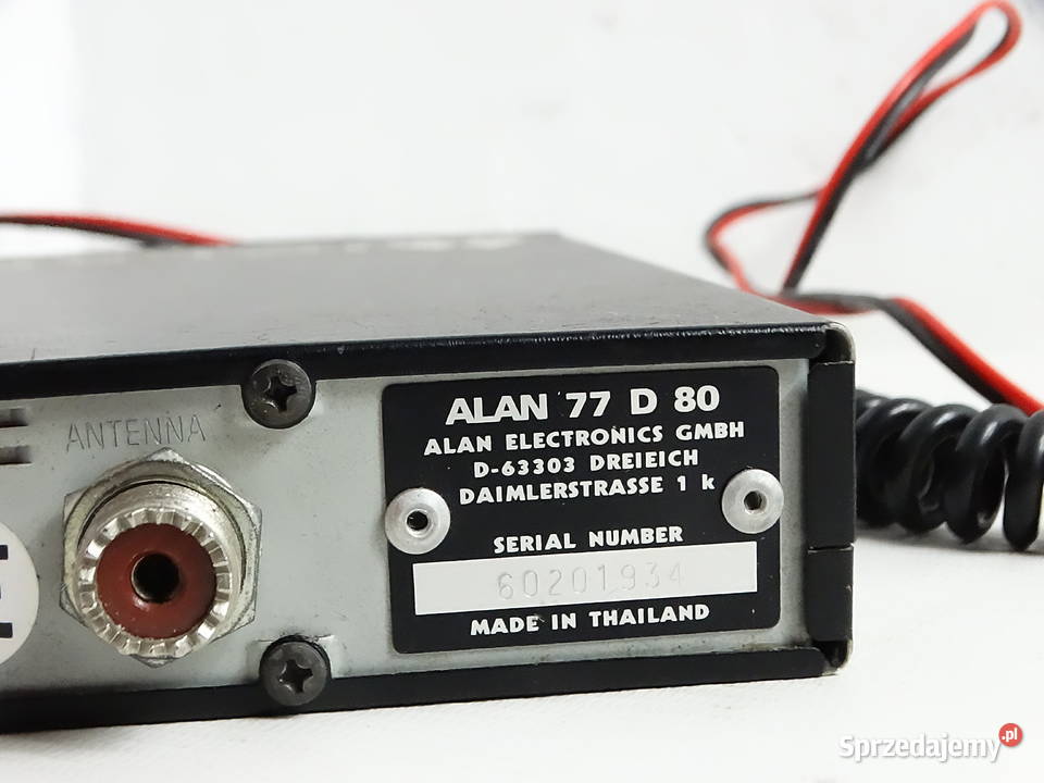 Radio CB Midland Alan 77 D 80 Mikrofon AM