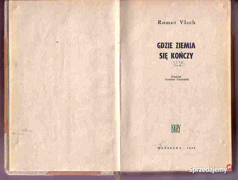 3812 GDZIE ZIEMIA SIĘ KOŃCZY ROMAN VLACH Czyrna