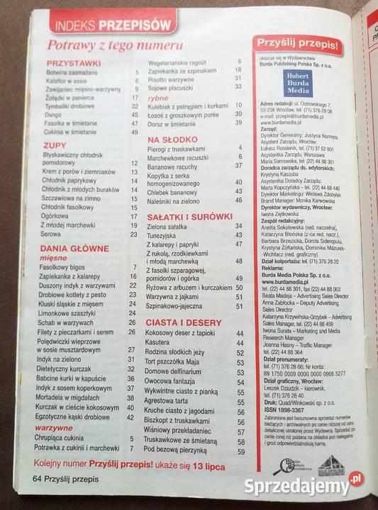 PRZYŚLIJ PRZEPIS 2011 44 M IN OGÓRKOWA lubelskie Piszczac