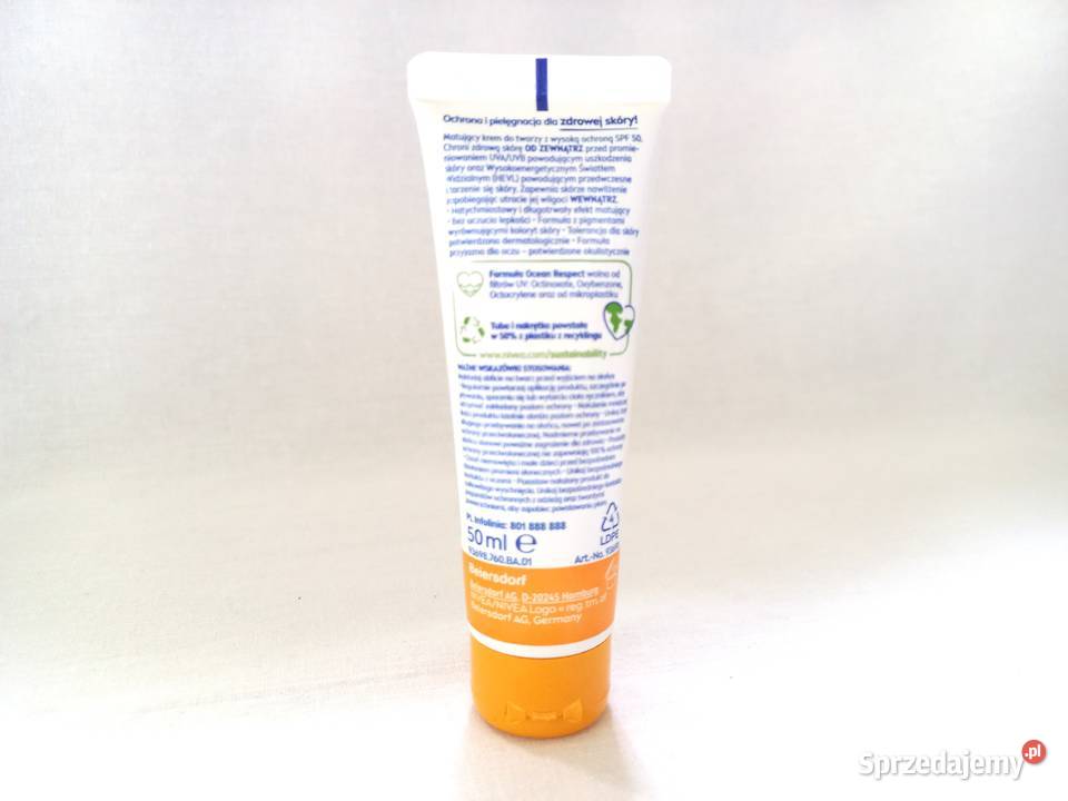 Krem do twarzy SPF 50 Fluid matujący Medium Zdrowie i Uroda Białystok