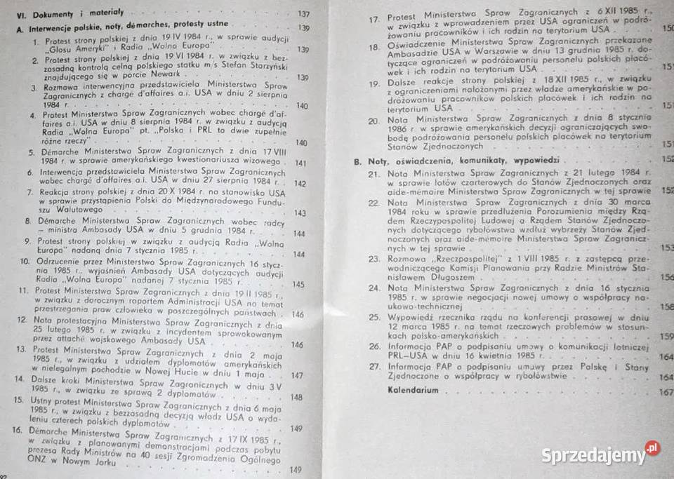 Polityka Stanów Zjednoczonych Ameryki wobec Rok wydania 1986