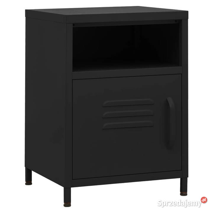 Szafka nocna czarna 35x35x51 stalowa WM336223 Warszawa