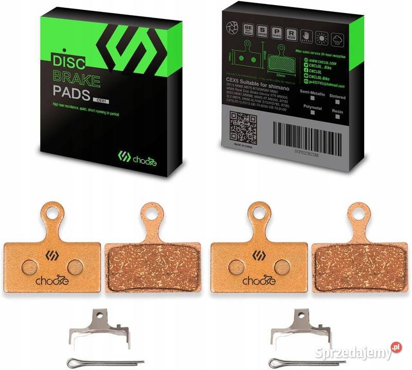 klocki hamulcowe Polimetaliczne Shimano Deore XT Myszyniec sprzedam