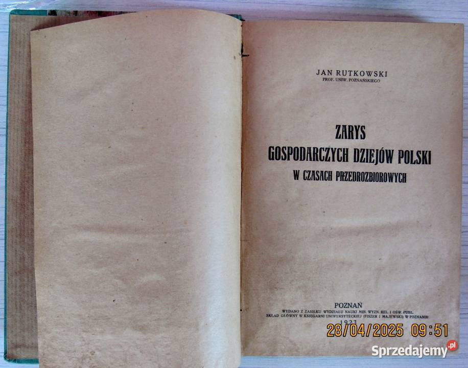 Zarys dziejów gospodarczych Polski prof Bychawka Trzecia sprzedam
