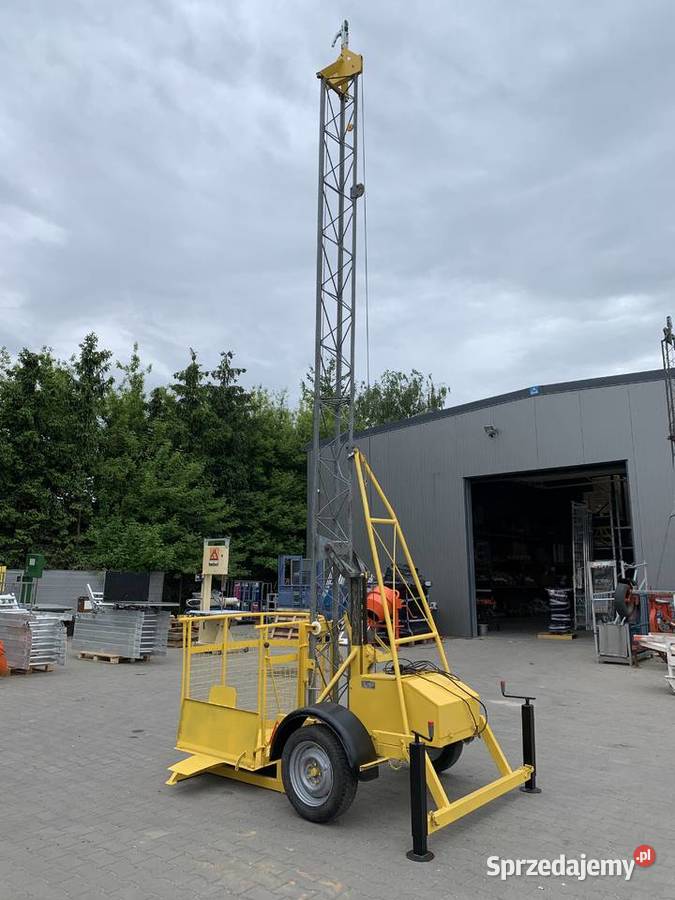 Winda budowlana podnośnik koszowy HERZOG 200 pełny VAT Poznań sprzedam