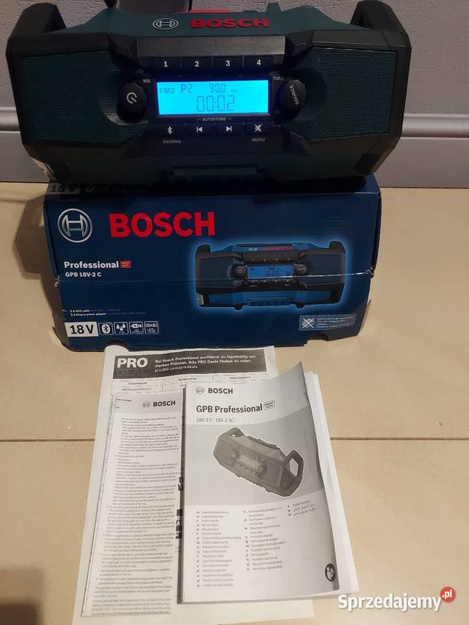 Radio budowlane bosch 18v Lubin