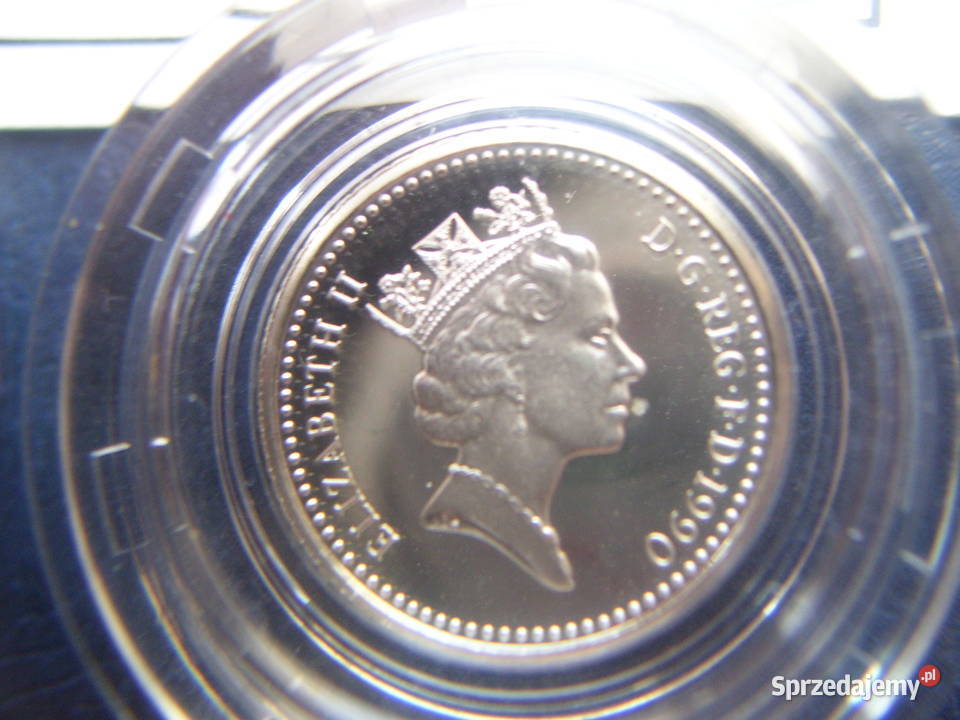 Stare monety 5 pens 1990 2monety Anglia stan Lesko sprzedam