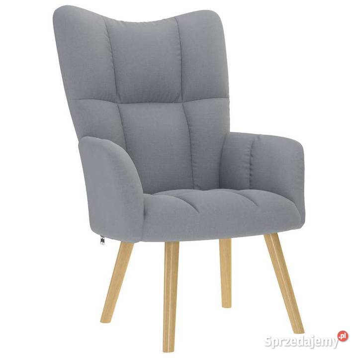 vidaXL Fotel wypoczynkowy jasnoszary SKU4016767 mazowieckie Warszawa