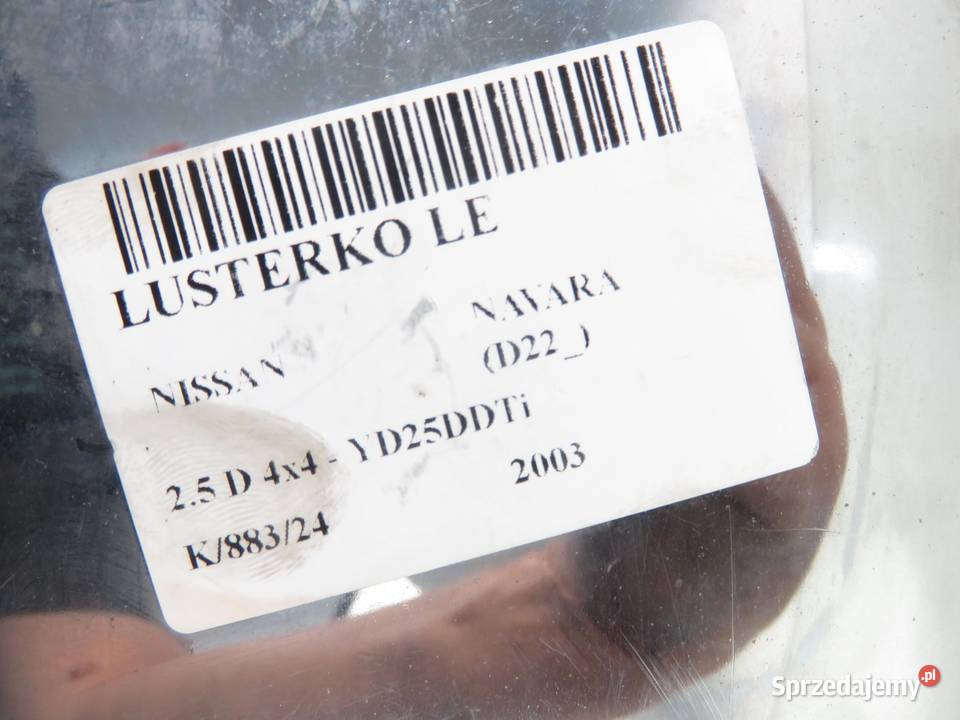 LUSTERKO LEWE NISSAN NAVARA D22 5 PIN sprzedam