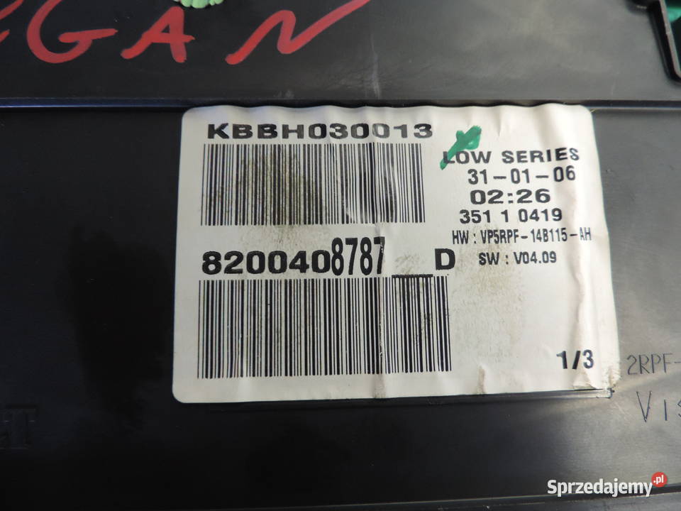 LICZNIK ZEGARY RENAULT MEGANE II 15 DCI Nowy Sącz