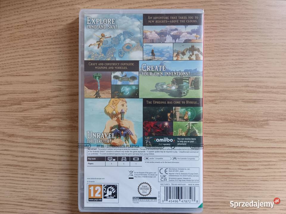 The Legend of Zelda Tears Of The Kingdome na pomorskie Gdańsk sprzedam