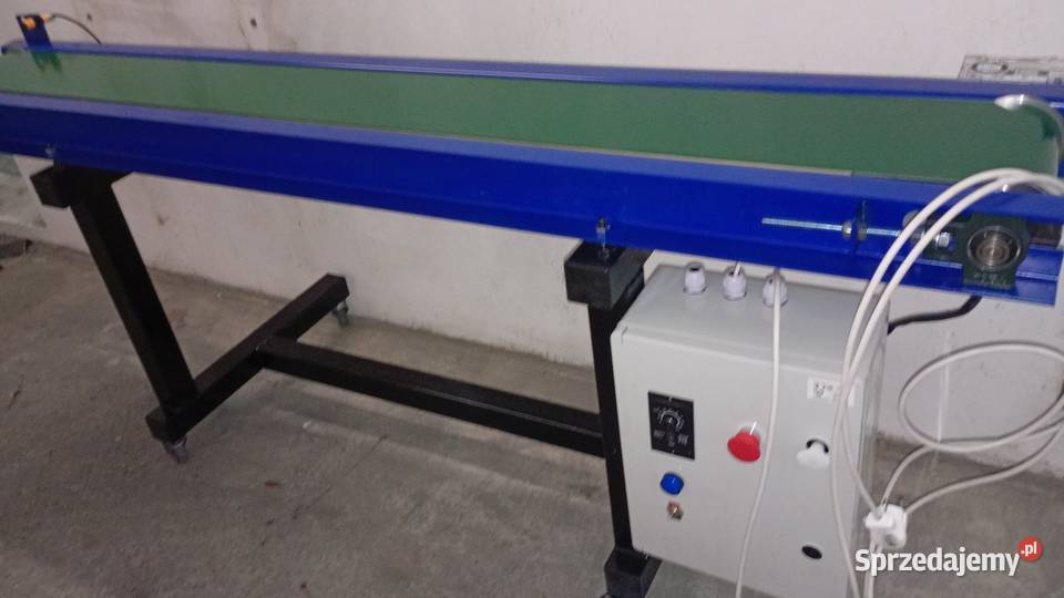 Podajnik tasmowy stół selekcyjny etykieciarka