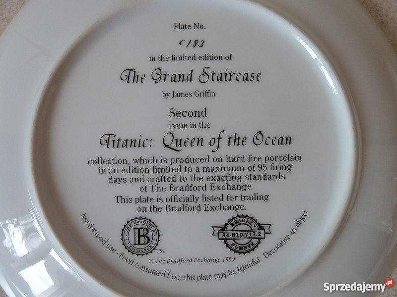 TITANIC Limitowana Porcelana z Certyfikatem The podkarpackie Rzeszów sprzedam
