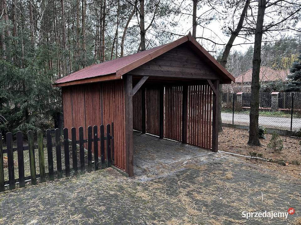 Wiata samochodowa z gontem c24 drewniana Częstochowa