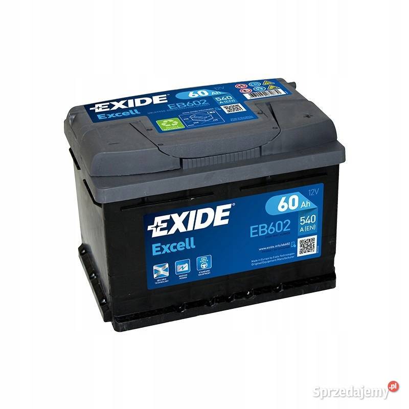 Akumulator Exide Excell 60Ah 540A EN PRAWY PLUS