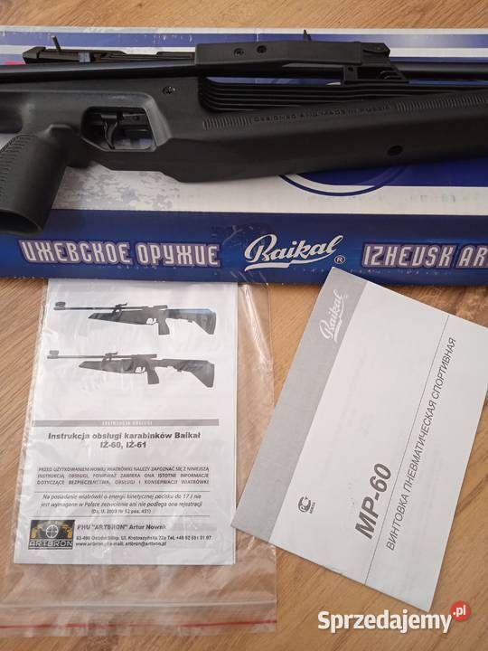 Wiatrówka karabinek pneumatyczny Baikal Mp60 Stargard