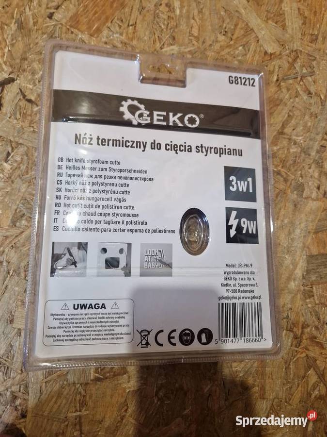 Nóż termiczny do styropianu 3w1 wycinarka GEKO wielkopolskie Głogowa