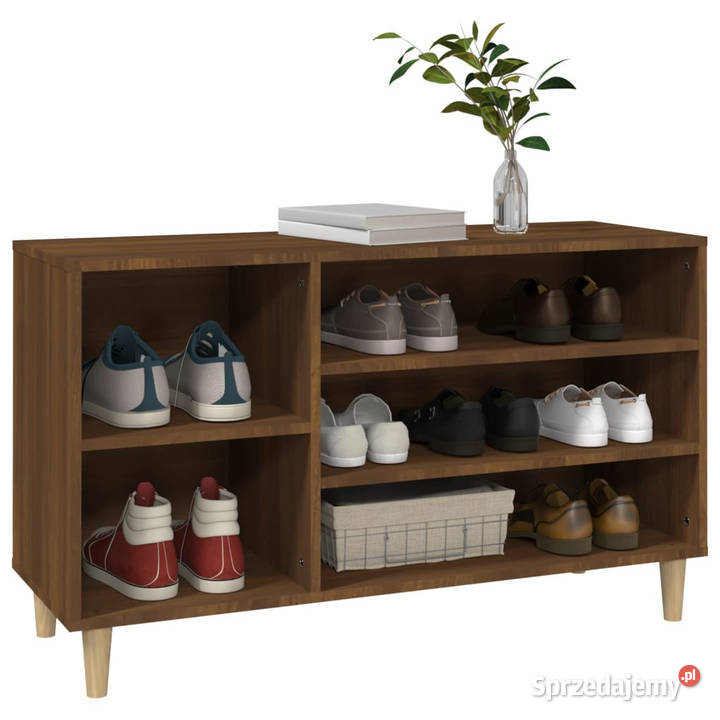 Szafka na buty brązowy dąb 102x36x60 WM819747 Na buty Warszawa