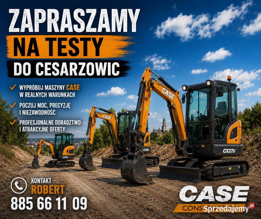 Minikoparka CASE CX25 Motoryzacja Kąty Wrocławskie