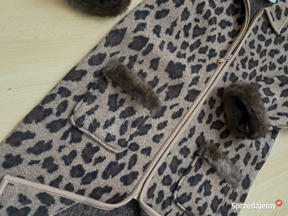 Długi płaszcz 100 wełny tzw boild wool S z Gdańsk