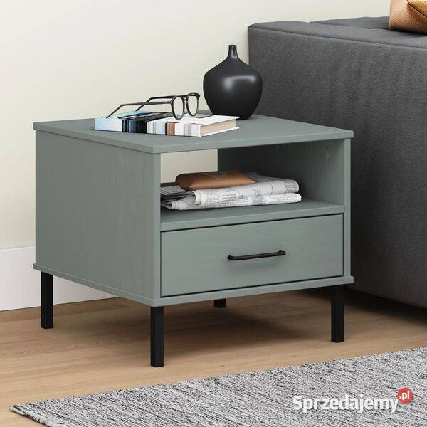 vidaXL Stolik nocny OSLO metalowe nóżki Warszawa