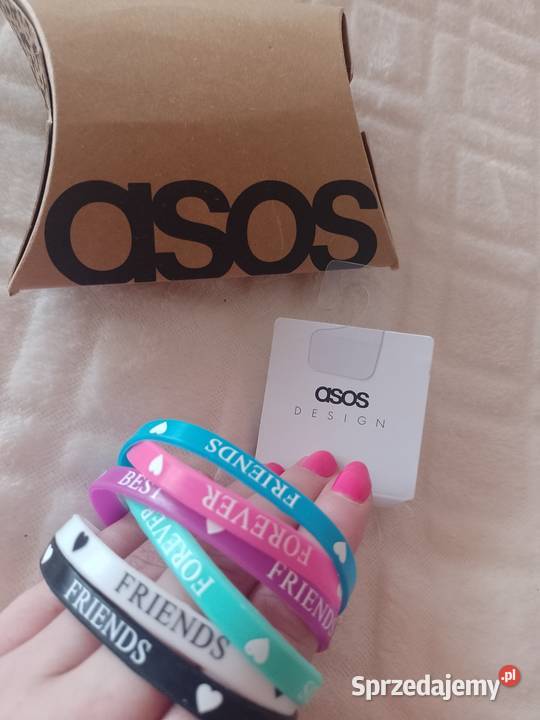 ASOS Zestaw wiekokolowych bransoletek Dla kobiet Kraków sprzedam